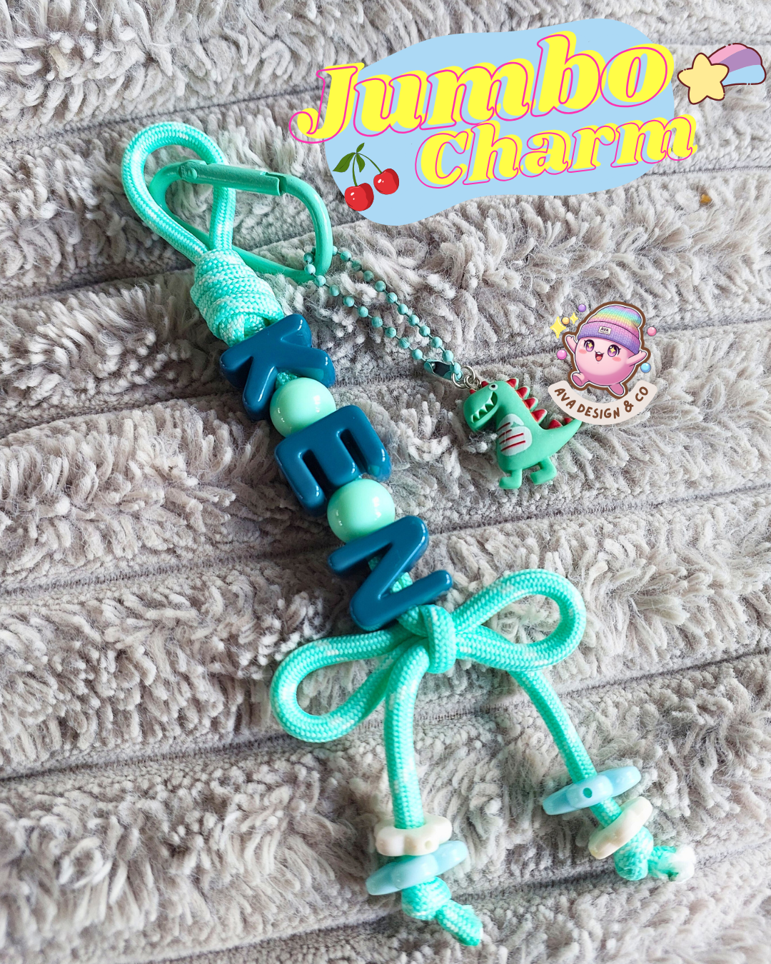 Jumbo Charm - Teal Series