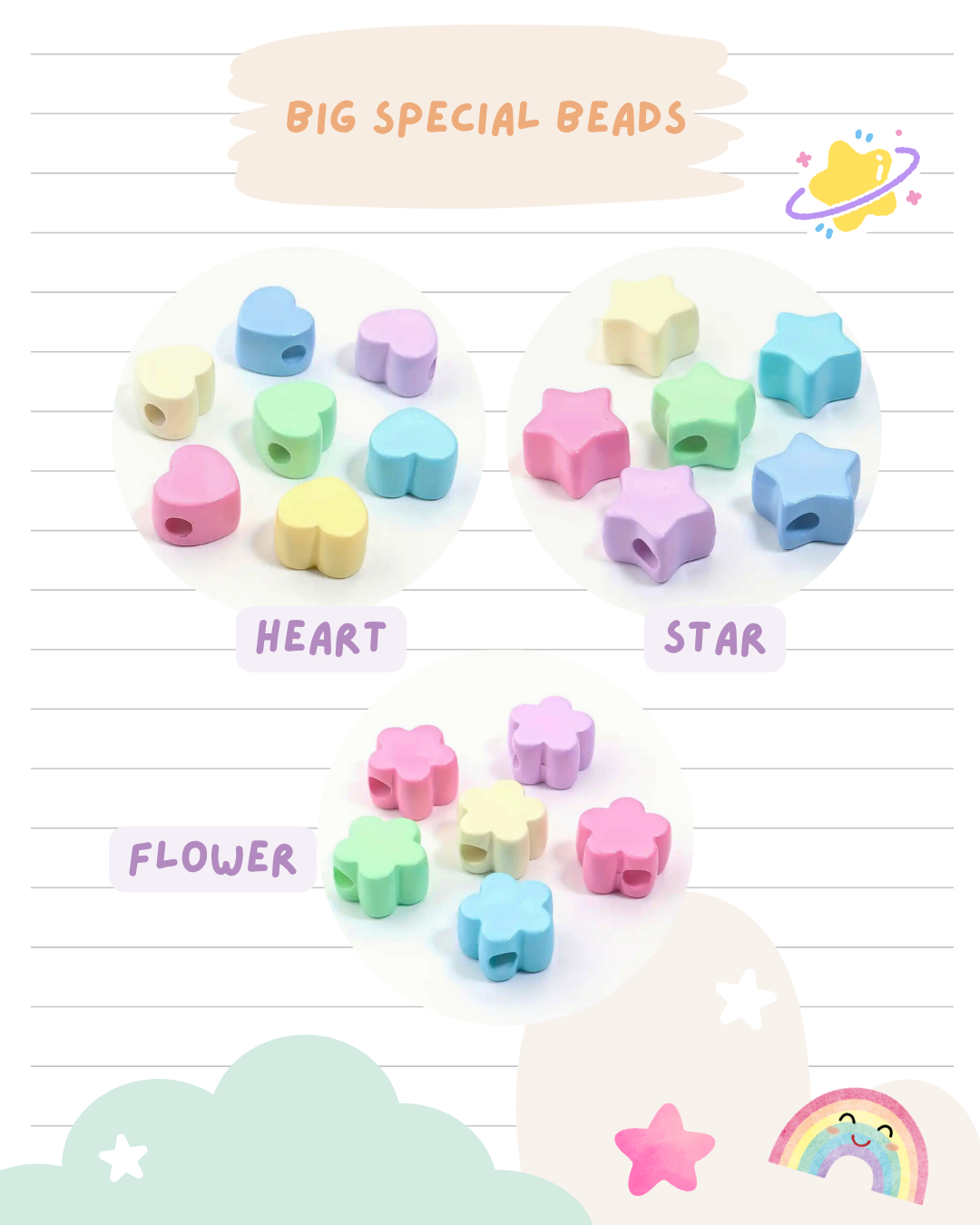 Jumbo Charm - Teal Series