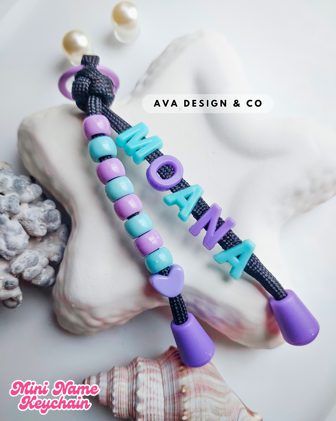 Personalized Mini Name Keychain – Pastel 🌸